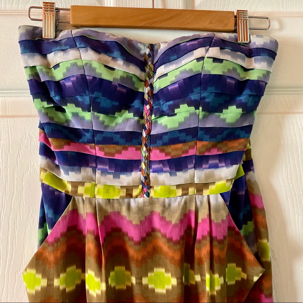 Charlie Jade Multicolor Silk Cocktail Dress - Picture 4 of 9